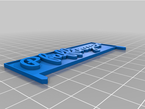 customized plant sign 3d print model - Mito3D