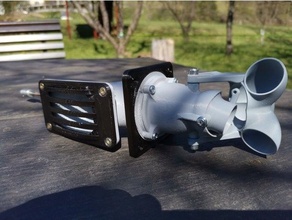 Su jet sürücü rulmanlar destekli şaft 3d print model - Mito3D