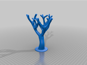 jewelry holder - tree art decoration organizer 3d print model - Mito3D