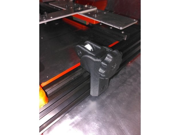 2040 rail belt tensioner - anet am8 2020 extrusion parts axis 3D print model - Mito3D