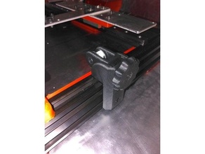 2040 rail ceinture tendeur filet am8 2020 extrusion pièces axe 3d print model - Mito3D