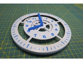 educational clock toy fractions gear math timelapse 3d print model - Mito3D