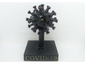 koronavirüs temel korona 3d print model - Mito3D