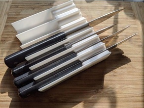 knife block kitchen holder organizer 3d print model - Mito3D