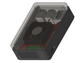 rpi 3 simples parafusos caso bainha caixa recinto framboesa pi 3d print model - Mito3D