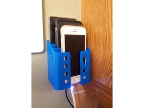 mur 3 téléphone mise charge gare portable quai iphone monter intelligent 3d print model - Mito3D