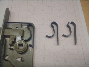 replacement door spring instructible handle mechanism 3d print model - Mito3D