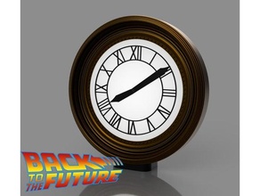 Carlz futur tour l'horloge + afficher supporter bttf Carl carl74 deagostini delorean diorama dioramas dmc film soutenir temps machine 3d print model - Mito3D
