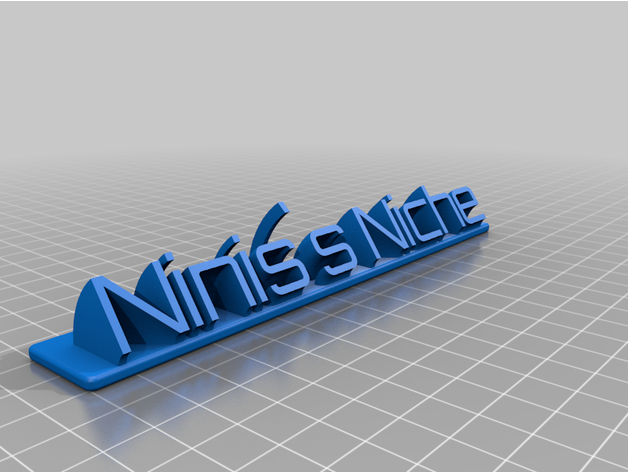 customizeninis niched sweeping plate remix customized 3D print model - Mito3D