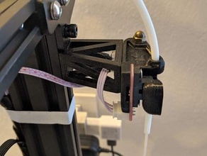 ender 5 filamento sensor soporte crealidad sens óptico parada final 3d print model - Mito3D