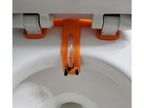 emergency nelson - bright orange rescue bidet replaceable nozzle bathroom accessories toilet paper 3d print model - Mito3D