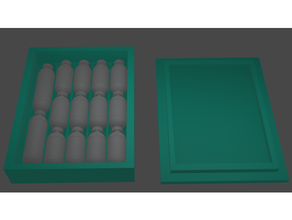 kapsül kolordu taşıma durum kılıf şirket Kulp destek Ejderha top 3d print model - Mito3D