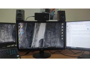 Telefon Webcam Monitor Stand montieren Smartphone Halter Unterstützung 3d print model - Mito3D