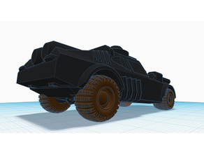 trueno carretera interceptador 1 64 escala hilado ruedas coches gaslands escuela politécnica enojado max 3d print model - Mito3D