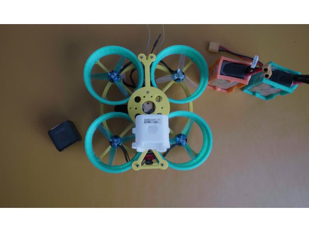 3 pulgada cinewhoop fpv zumbido cuadro patio cuadricóptero tpu 3D print model - Mito3D