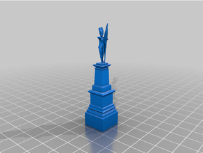 sgt jaspe monumento charleston sc 3d print model - Mito3D