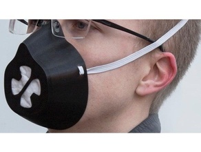 flexible mask fast printable 3d print model - Mito3D