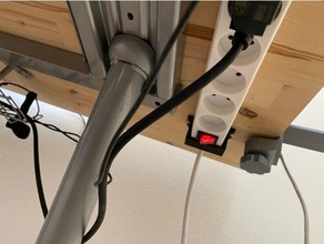 ikea power outlet mount supply 3d print model - Mito3D