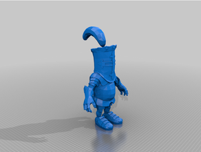 sir underpants - dnd pc tm armour knight monster 3d print model - Mito3D