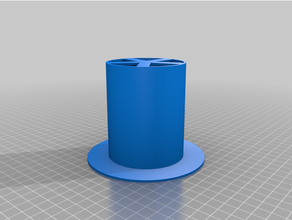 maßgeschneidert parametrisch einfach Tasse Halter Unterstützung angepasst 3d print model - Mito3D