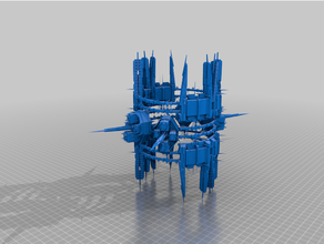 indiviso dique seco bfg caos llaveros 3d print model - Mito3D