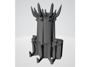 Sombrio duende castelo paredes martelo guerra fantasia estante parede 3d print model - Mito3D