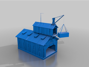 crane barn - terrain apoc hl2 post tnt 3d print model - Mito3D