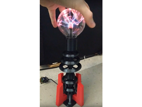 rot aufmerksam Tesla Spule Plasma Globus 3d print model - Mito3D
