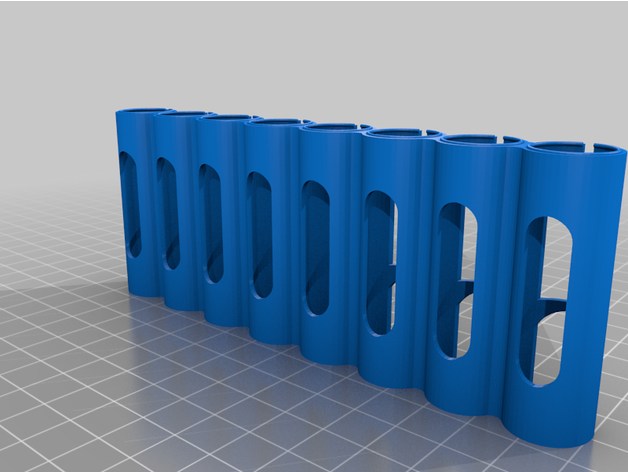 battery holders aaa holder aa ammo batery battry cr123a cr123 organizer 3D print model - Mito3D