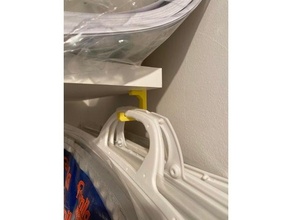 shelf hook typ5 19mm planches slot crochet étagère étagères système d'étagères rayonnage 3d print model - Mito3D