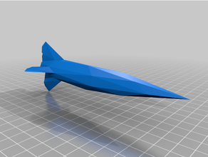 poly rocket 3d print model - Mito3D