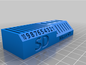 veloce Conservazione organizzatori scrivania organizzatore micro sd carta titolare supporto USB 3d print model - Mito3D