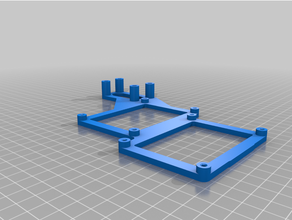 anycubic i3 mega double mks mosfet slim heatbed hotend holder 3d print model - Mito3D