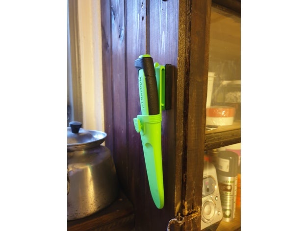 mora knife wall holder mount 3D print model - Mito3D