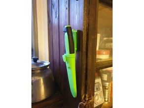 mora knife wall holder mount 3d print model - Mito3D