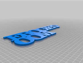 personalizzato variabile parola scultura 3d print model - Mito3D