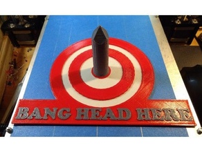 bang head saurcasm 3d print model - Mito3D