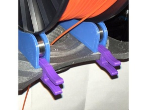 rollerclips filamento giostra masterspool bobina titolare supporto tush 3d print model - Mito3D