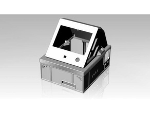 skr mini e3 v12 Cas gaine btt tft35 v30 écran monter 3d print model - Mito3D