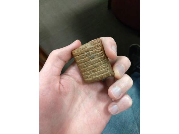 neo-sumerian cuneiform tablets artifact mesopotamia records sumer sumerian tablet 3D print model - Mito3D