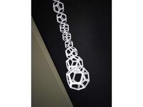 dodecahedrons chain dodecahedral dodecahedron geometric geometry pentagon planter rhombic