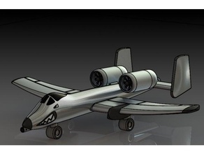 10 Warzenschwein Flugzeug Avion Bomber 3d print model - Mito3D