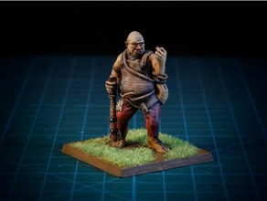 ogre - 28mm fdm suports needed dnd giant supportless warhammer 3d print model - Mito3D