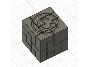 puzzle cube 4x4 secret compartment 3d printer puzzlecube 3d print model - Mito3D