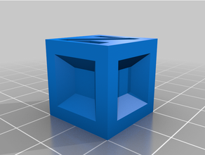 boring calibration cube boredom 20mm quarantine creative random stuff 3d print model - Mito3D