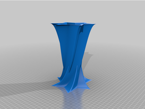 Star Vase ce3 Abs Aceton cool Ender 3 facettiert Blume Spaß Topf Rückzug retraction test glatt 3d print model - Mito3D