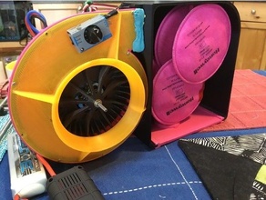 alimenté air purification respirateur pack 3d print model - Mito3D