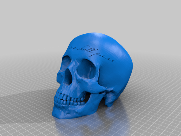 bestehen Schädel 3D print model - Mito3D