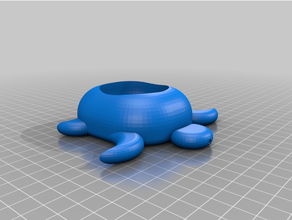 bath toy turtle henri 3d print model - Mito3D