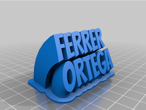 personalizado barriendo 2 line njesuslate texto 3d print model - Mito3D